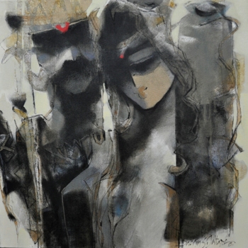 Painting by Sachin Jaltare, Mixed media on Canvas, 24 X 24 inches